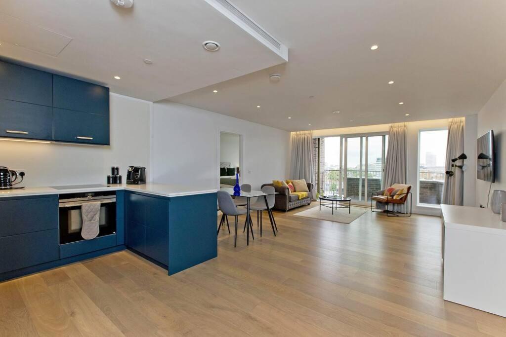 伦敦Kings Cross 2 Bed With City Views, Ac, Balcony公寓 外观 照片