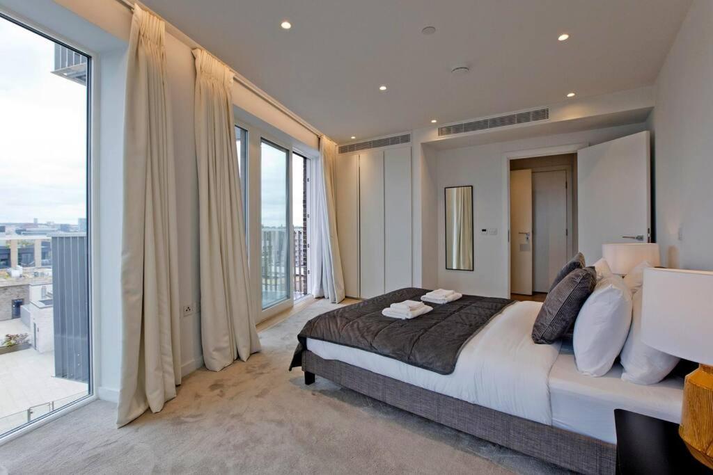 伦敦Kings Cross 2 Bed With City Views, Ac, Balcony公寓 外观 照片