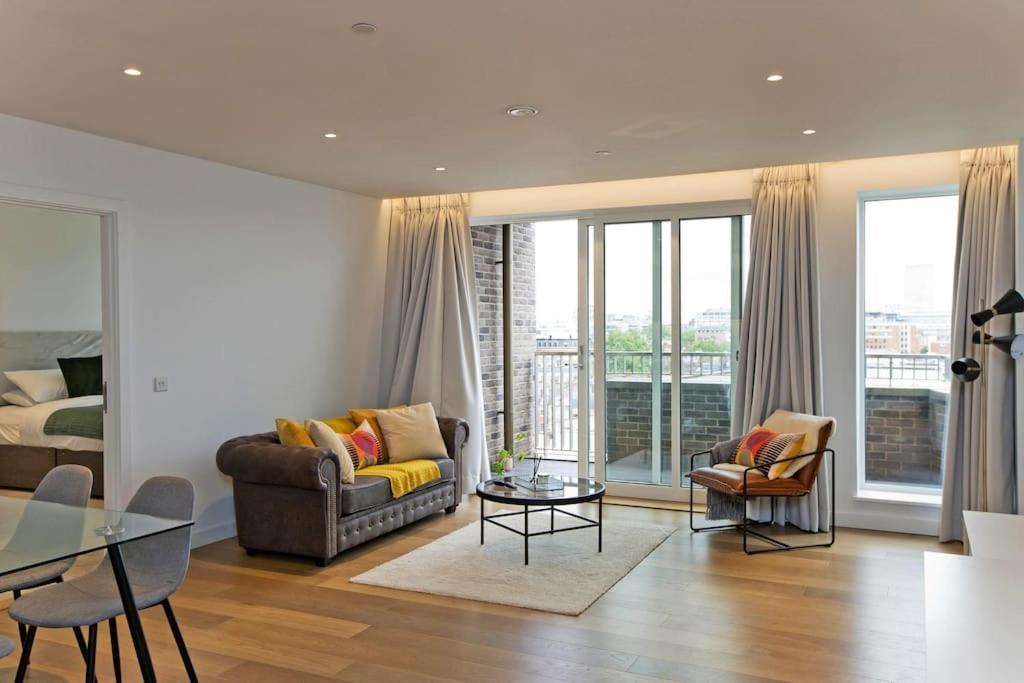 伦敦Kings Cross 2 Bed With City Views, Ac, Balcony公寓 外观 照片