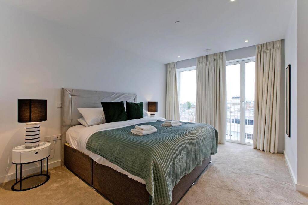 伦敦Kings Cross 2 Bed With City Views, Ac, Balcony公寓 外观 照片