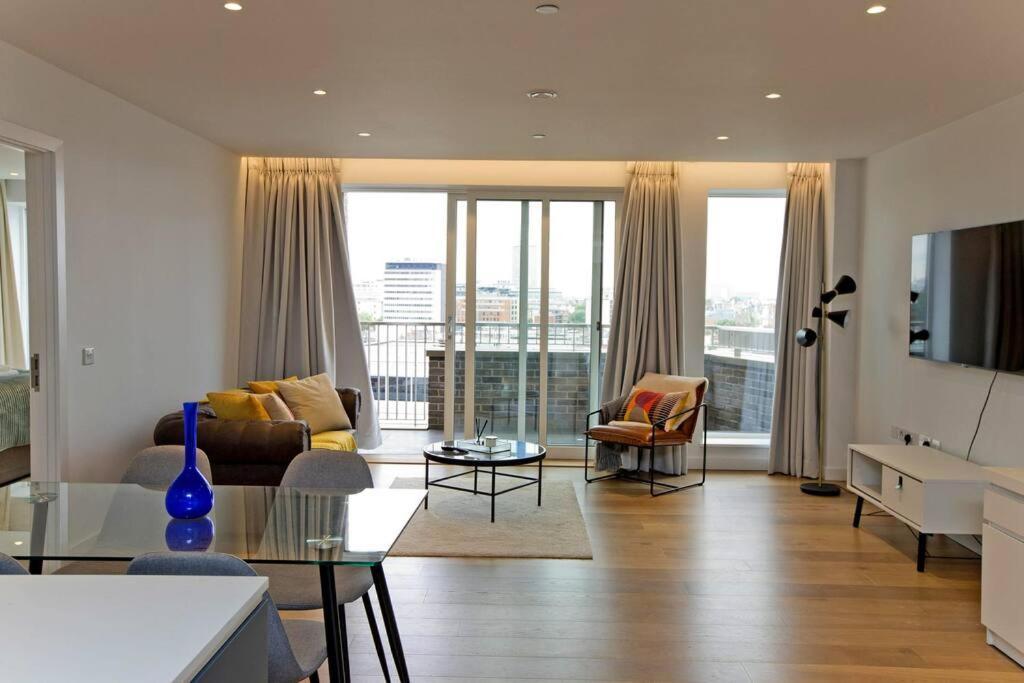 伦敦Kings Cross 2 Bed With City Views, Ac, Balcony公寓 外观 照片